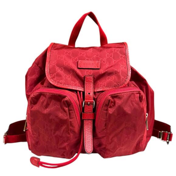 GUCCI Red Backpack